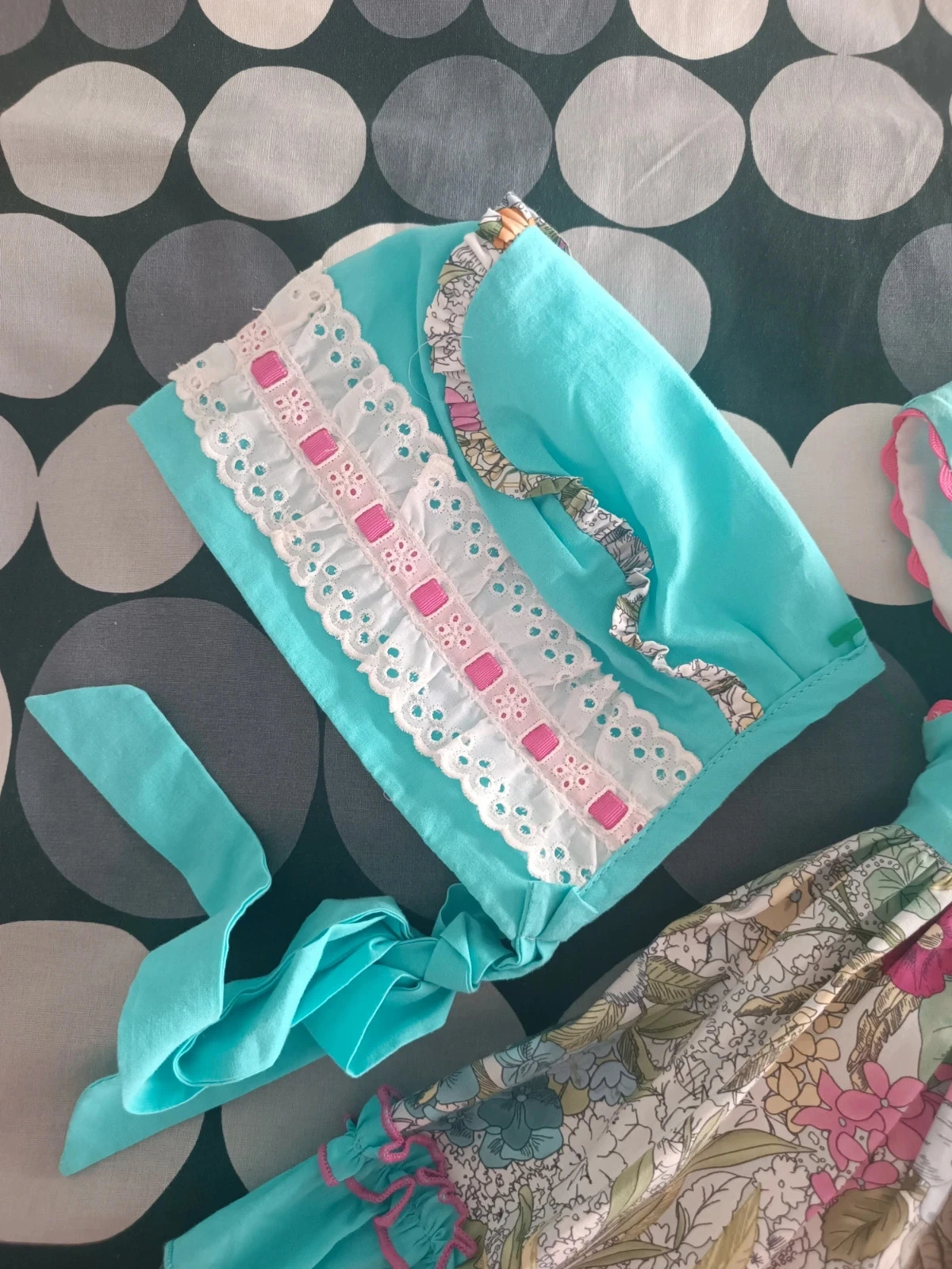 Conjunto Daniesty 12 meses - Azul Turquesa & Floral Encantado 💕 – photo 4